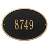 Whitehall Hawthorne Oval Standard Wall Address Plaque (One Line) 2922BG