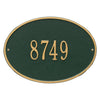 Whitehall Hawthorne Oval Standard Wall Address Plaque (One Line) 2922GG