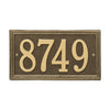 Whitehall Double Line Standard Wall Address Plaque (One Line) 6101AB