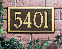 Whitehall Double Line Standard Wall Address Plaque (One Line)