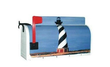 Lighthouse Post Mount Novelty Mailbox By More Than A Mailbox 7002