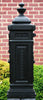 Ecco Satin Black Tower Mailbox E8 Side View
