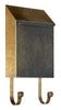Provincial Collection Brass Mailbox Vertical Antiqued Hammered Brass newspaper hooks MB-400-AB