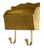 Provincial Collection Brass Mailboxes Roll Top Hammered Brass With Matching Hooks