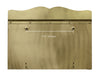 Provincial Collection Brass Mailboxes Roll Top Polished Brass No Hooks Mounting 
