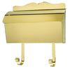Provincial Collection Brass Mailboxes Roll Top Polished Brass Matching Hooks