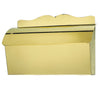 Provincial Collection Brass Mailboxes Roll Top Polished Brass No Hooks