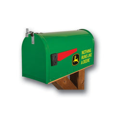 John Deere Nothing Runs Like a Deere Rural Post Mount Mailbox