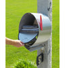 Spira Stainless Steel Post Mount Mailbox Open Large