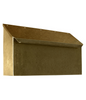 Provincial Collection Brass mailbox horizontal antique hammered brass MB-500-AB
