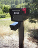 Fort Knox Mailbox Fortress B Black with Newspaper box and post