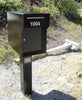 Fort Knox Vacationer Mailbox Black Post mount VAC